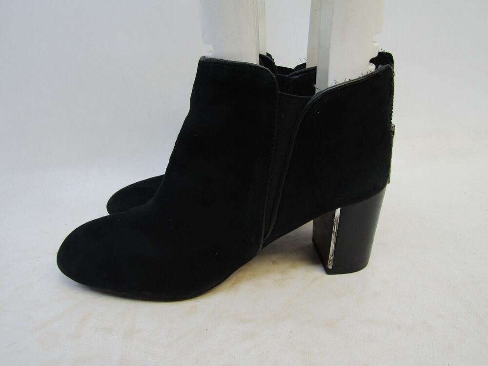 DONALD j PLINER Womens Size 6.5 M Black Suede Ankle Fashion Boots Bootie